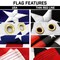 G128 Combo Pack: 25 Ft Telescoping Aluminum Flagpole (Black) & American and Thin Red Line Flags 3x5 Ft, Both StormFlyer Series Embroidered 220GSM Spun Polyester | Pole with Flags Included